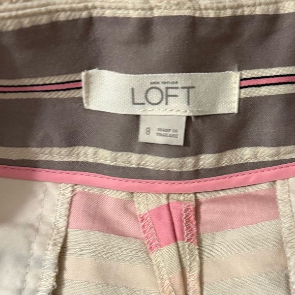 LOFT Striped Multicolor Shorts - Picture 2 of 5